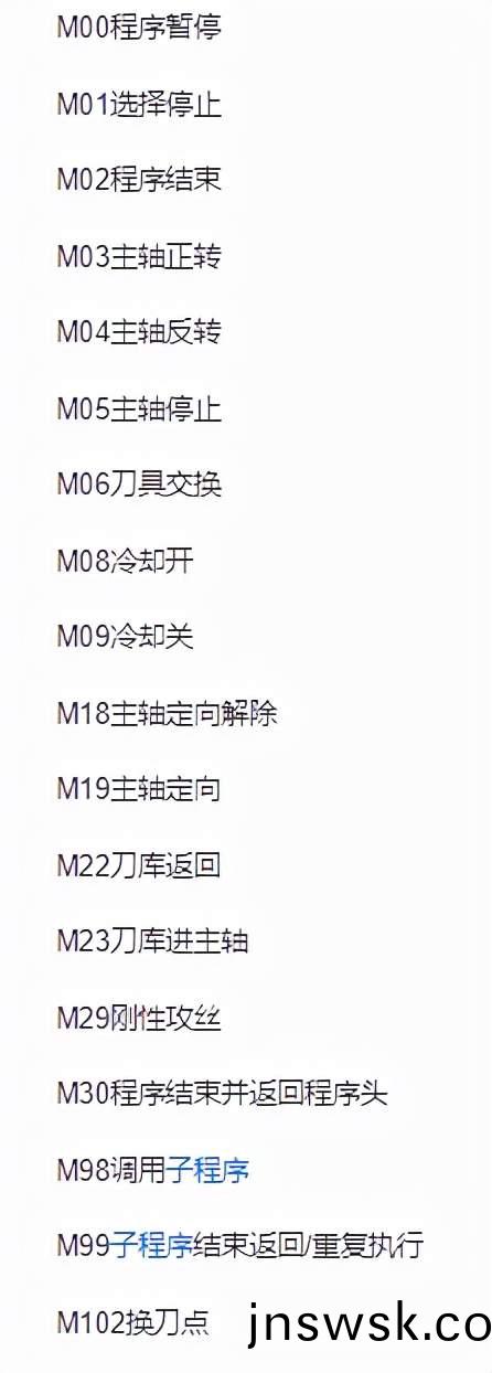 數(shu)控(kong)車牀編程(cheng)中(zhong)所需(xu)的4箇基(ji)本指令(ling)