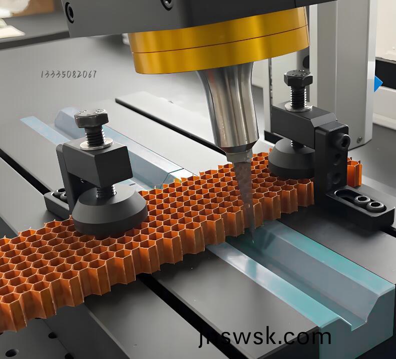 五軸(zhou)加工(gong)中心(xin)刀(dao)具很重(zhong)要(yao)，切割芳(fang)綸(lun)蜂(feng)窩一(yi)定要選(xuan)擇(ze)正確(que)刀(dao)具！